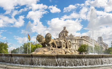 Canvas Print - Cibeles fountain in Madrid