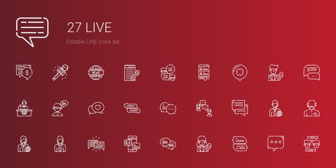 Sticker - live icons set