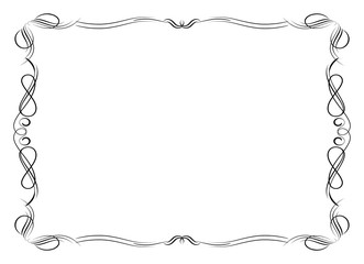 Ornamental decorative frame created in vector.