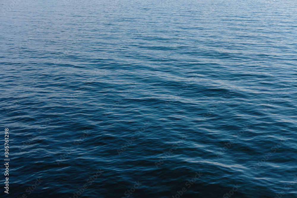 blue water ocean surface - obrazy, fototapety, plakaty 