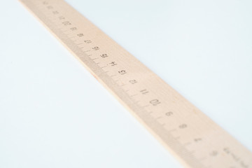 Old wooden ruler for the school.