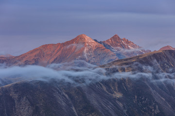 Wall Mural - sunrise in Fagaras Mountains, Romania