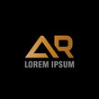 © Amin - vector illustration initial letter a and r icon logo modern design with gradient color