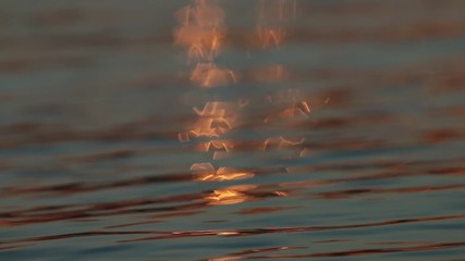 Wall Mural - The moon is reflected in the water