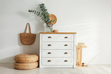 Chest Of Drawers In Stylish Room Interior