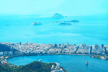 Fototapete - Aerial view of Rio de Janeiro.