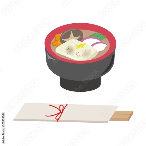 お雑煮のイラスト Stock Vector Adobe Stock お雑煮のイラスト Stock Vector Adobe Stock