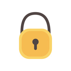 Sticker - Isolated padlock icon vector design