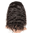 Middle part wavy black human hair weaves extensions lace bob wigs