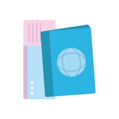 Sticker - Isolated passport icon vector design