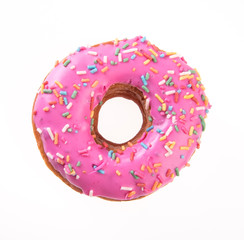 Sticker - donut or donut isolated on white background new.