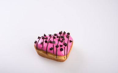 Wall Mural - Donut or Heart Shaped Donut on a background new.