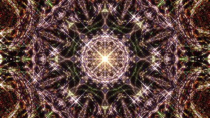 Wall Mural - Kaleidoscope illumination Neon Light Abstract Background