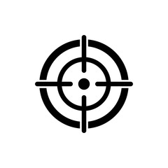 target aim icon, focus icon vector design symbol