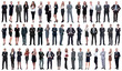 © ASDF - collage of a variety of business people standing in a row