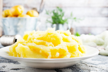 Canvas Print - mashed potato