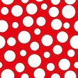 © Doeke - Red and white seamless pattern print background