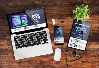 Wall Mural - responsive design  website
