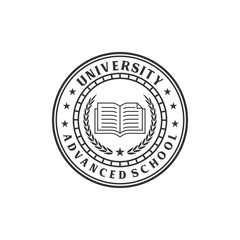 vintage university logo, icon and template