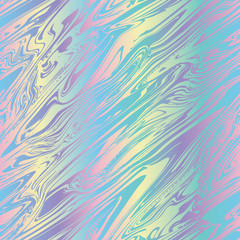 Rainbow striped marble variegated bleed ink holographic pearlescent opalescent geometric seamless repeat vector pattern swatch.