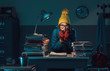 © stokkete - Woman freezing in the office