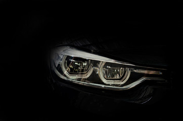 Wall Mural - Luxury car headlight details