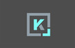 © dragomirescu - grey letter K alphabet logo design icon for business