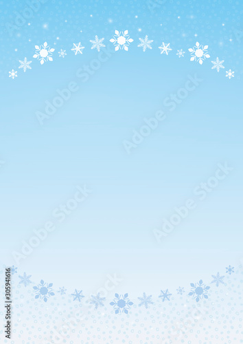 爽やかな雪の結晶 背景素材 Stock Vector Adobe Stock
