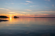  sunset on a swedish lake in summer