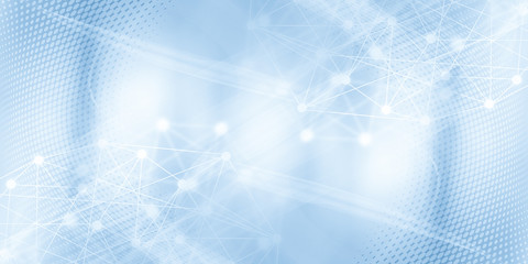light blue halftone pattern with white line motion backdrop wallpaper. clean blue geometric backgrou