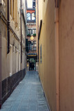 Fototapeta Na drzwi - A narrow street through the Venetian houses
