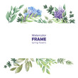 © Ellivelli - Watercolor frames Spring delicate flowers