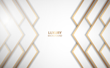 Modern abstract light silver background vector. Elegant frame shape design with golden line. Luxury vector design template concept for use element modern cover, banner, card, corporate, advertising