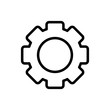 setting gear work learning online icon thick line