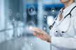 © natali_mis - The doctor clicks on the structure of medical care .