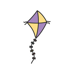 Poster - kite toy wind recreation icon