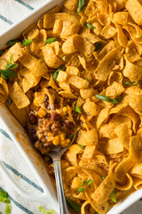 Canvas Print - Homemade Frito PIe Mexican Casserole