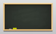 Dark green school blackboard or empty classboard