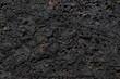 Bubbly vesicle texture of basalt lava flow surface at Hawaii Volcanoes National Park, Big Island of Hawaii, USA