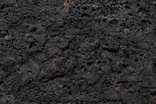 Bubbly Vesicle Texture Of Basalt Lava Flow Surface At Hawaii Volcanoes National Park, Big Island Of Hawaii, USA
