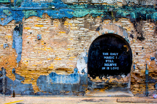 Fotografia Wall Art Mural in Austin, Texas  The only magic I still believe in is love