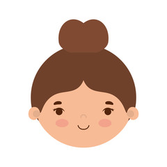 Poster - Isolated girl cartoon vector design