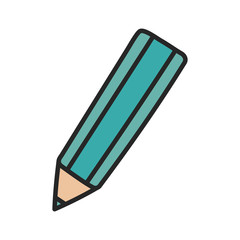 Sticker - school pencil write supply icon