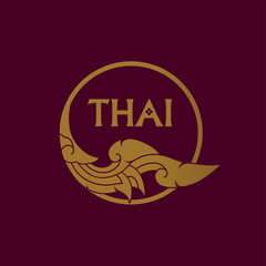 Thai art element for Thai graphic design vector illustration.