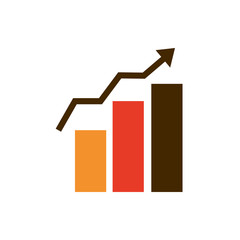 Canvas Print - statistics growth diagram business strategy icon