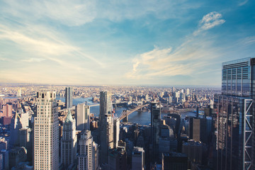 Sticker - An aerial view of New York City Skyline