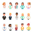 © yindee - Set of business people avatar character vector design