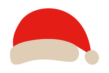 Wall Mural - Merry christmas santas hat vector design