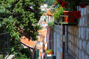 Sticker - Lane in Dubrovnik, Croatia