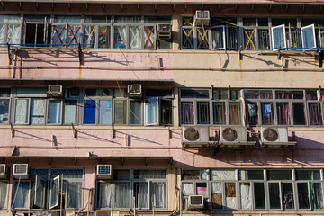 Poster - Residential buildings in Yaumatei, Hong Kong